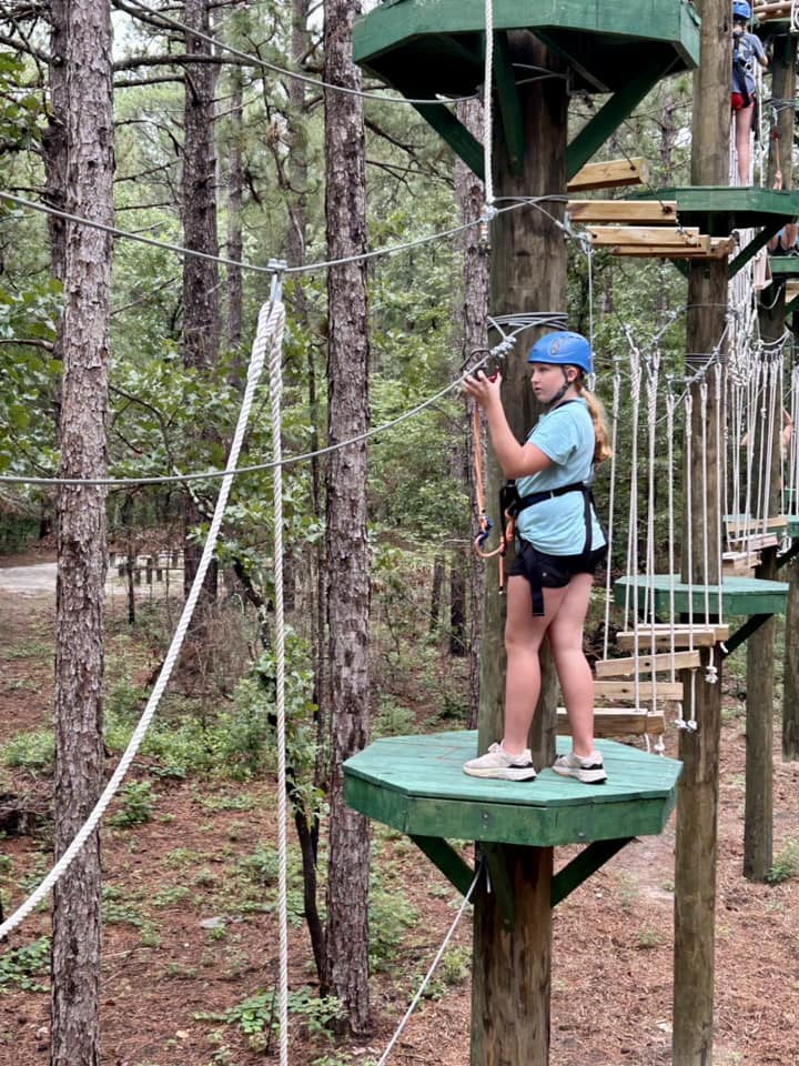 Monroe Camp & Retreat Center is proud to offer a Ropes course challenge for groups of 10 or more! We have certified instructors to guide groups through the ropes course with extensive experience.
